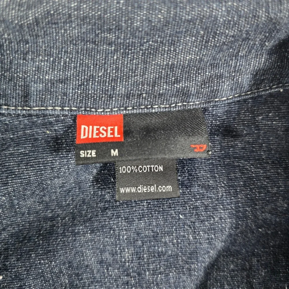 Diesel Mens Dark Wash Denim Jacket 00ECAL F0001 Blue Cotton Size M